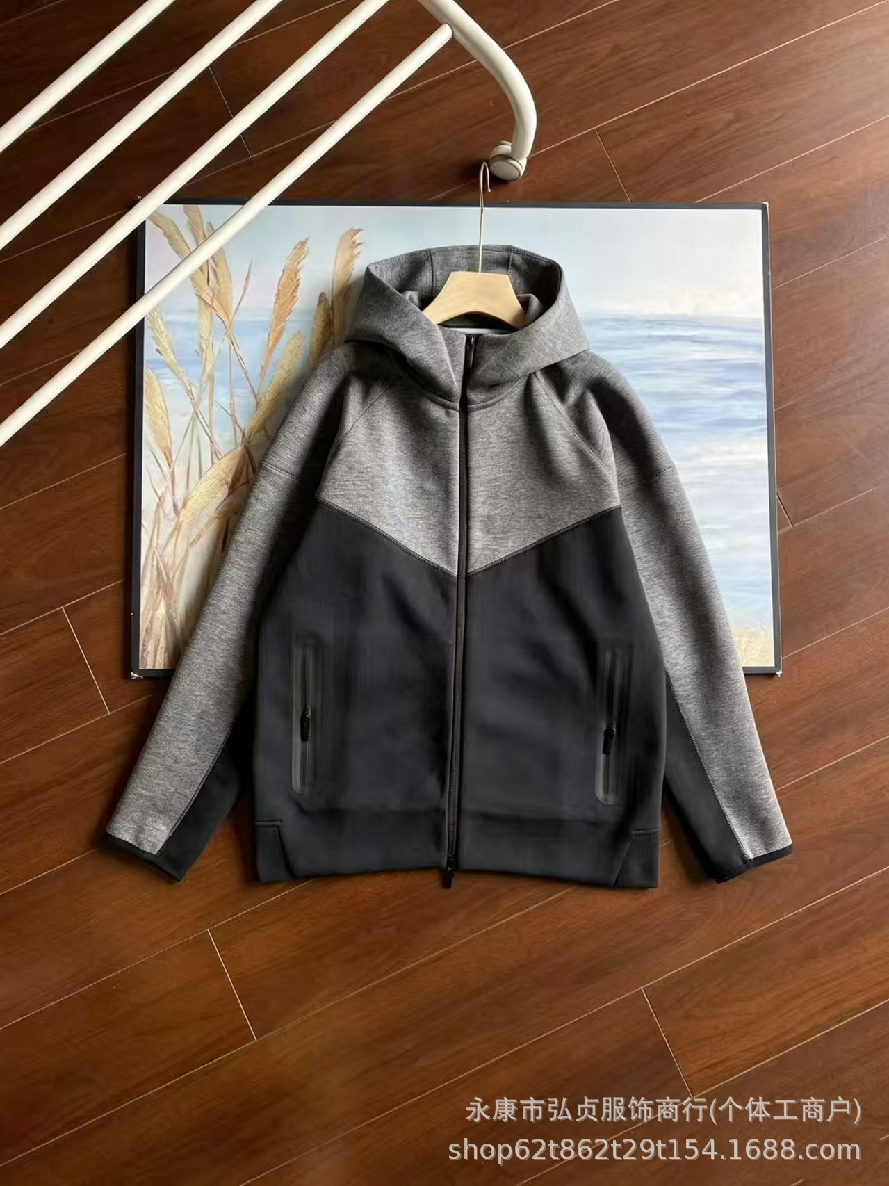 Jacket. black and dark gray / M
