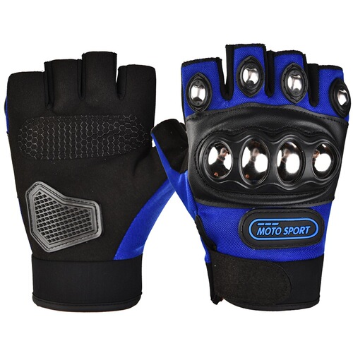 Motorcycle Riding Half Finger Gloves for Men and Women Outdoor Sports Fitness Hiking Protective Long Finger Hard Shell Gloves