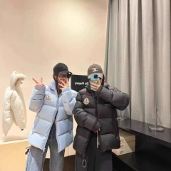 高端蒙家羽绒服大标现货男女款立领加厚保暖宽松时尚爆款潮服外套