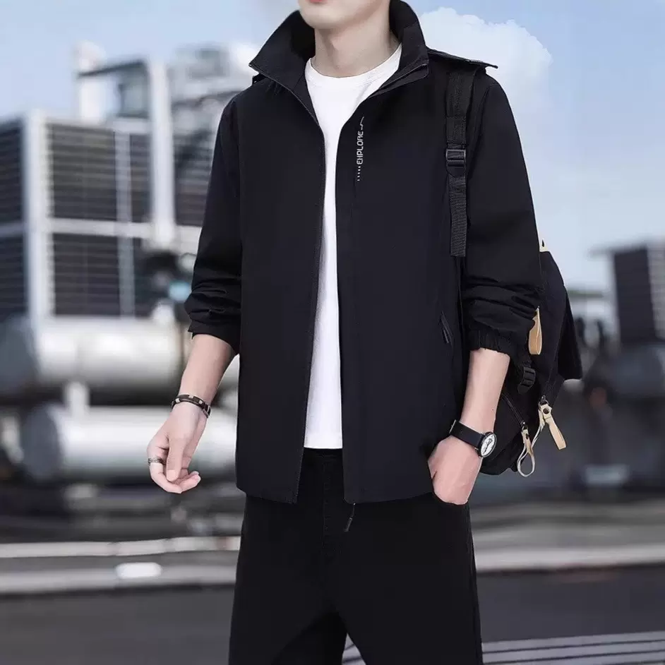 冲锋衣男防风防水户外风衣2024年春秋薄款外套进藏情侣单层登山服