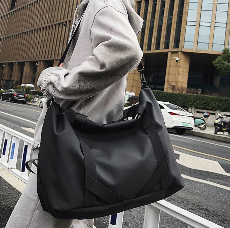 定制大容量运动健身包情侣户外休闲牛津布旅行包手提斜挎瑜伽包女