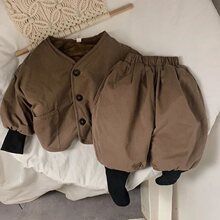 儿童套装韩版婴儿衣服春夏款加绒加厚宝宝外套男款春秋款童装
