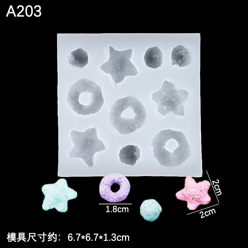 Una variedad de simulación biscuit caramelo postre donut mini fideos instantáneos molde silicona creativo hornear Decoración