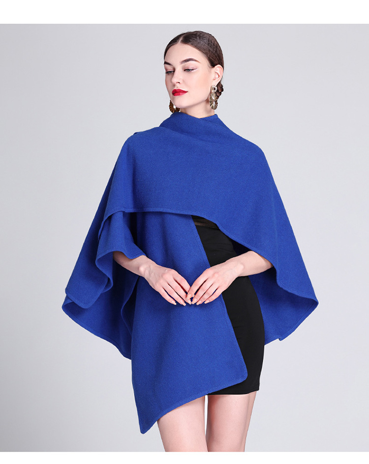 Mode Cape Cape mit Cape außen große Größe Strickjacke lose Mantel Frauen_voghion.com