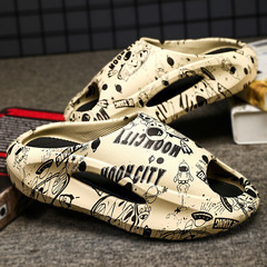 拖鞋男款夏季外穿防滑耐磨運動踩屎感青少年網紅男士沙灘涼鞋