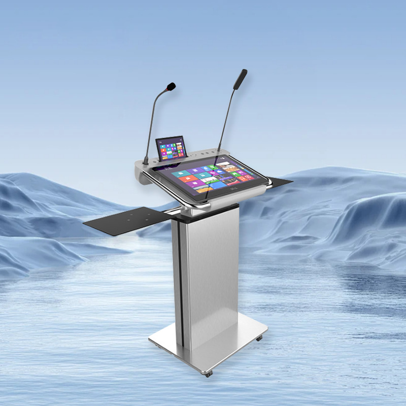 Conferencia inteligente elevación eléctrica plataforma multimedia plataforma de conferencias plataforma de conferencias plataforma de pantalla táctil plataforma de anfitrión móvil plataforma de bienvenida