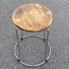 加厚圆凳钢筋凳子家用实木凳时尚铁圆凳子餐饮店凳子塑料凳收纳凳