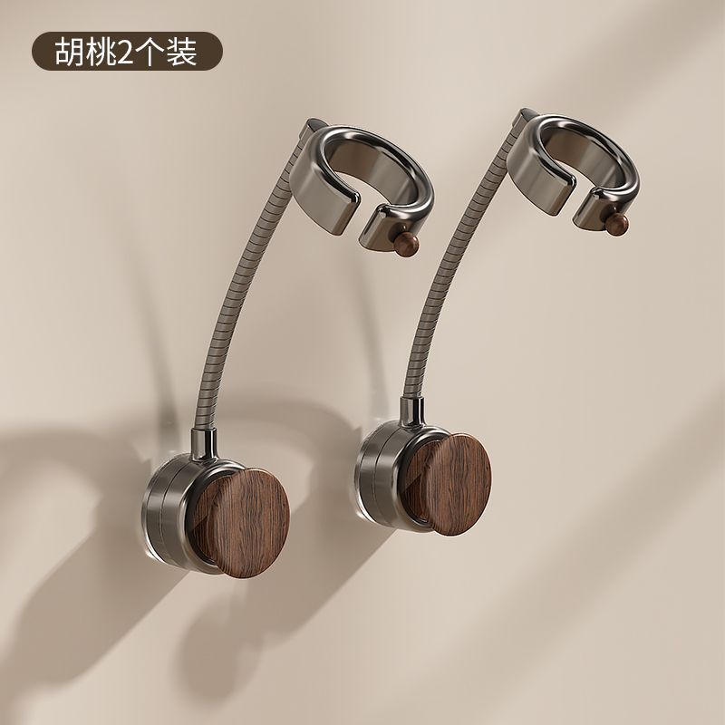 soporte de secador de pelo de ventosa sin perforación marco de almacenamiento de tubo de aire giratorio de baño tipo pared percha de secador de pelo perezoso