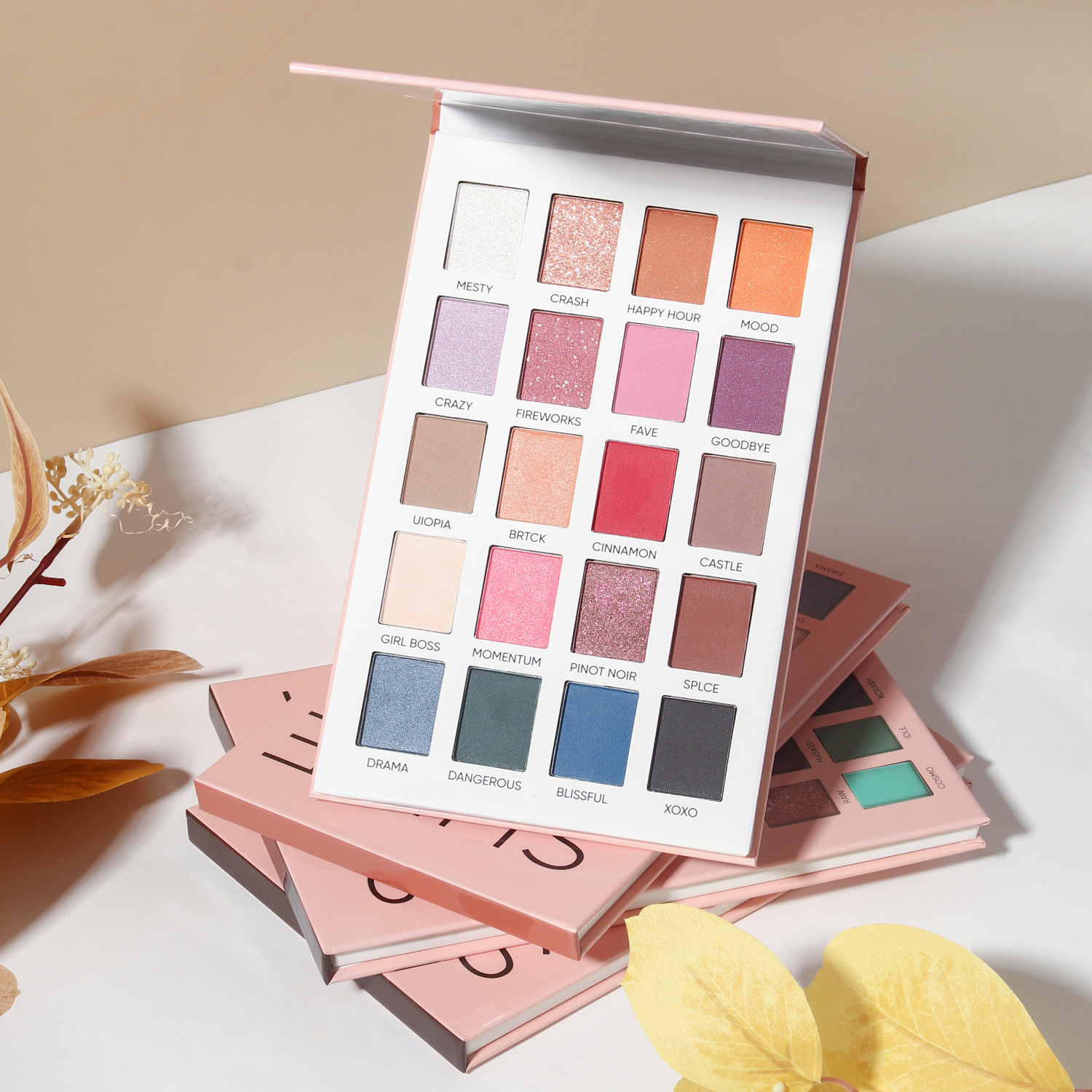 MISSYOUNG Cross-border 20-color eyeshadow palette, paper eyeshadow, pearlescent eye makeup, matte eyeshadow, Amazon undefined