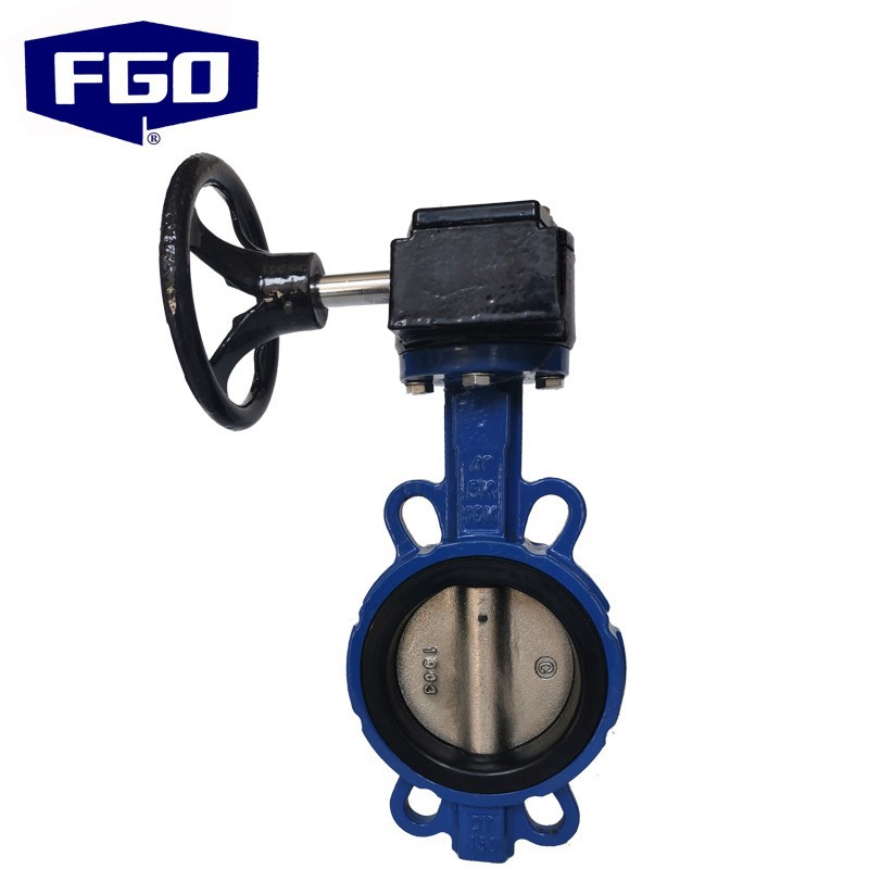 FGO 对夹式软密封蝶阀 蜗轮 铸钢体/球墨体+球墨板 D371X-16Q/C