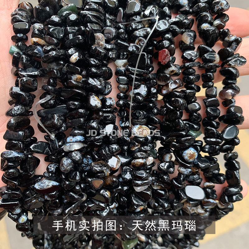 結晶典ジュエリー5-8mm水晶瑪瑙砂利diyアクセサリーアクセサリー穴があります。|undefined