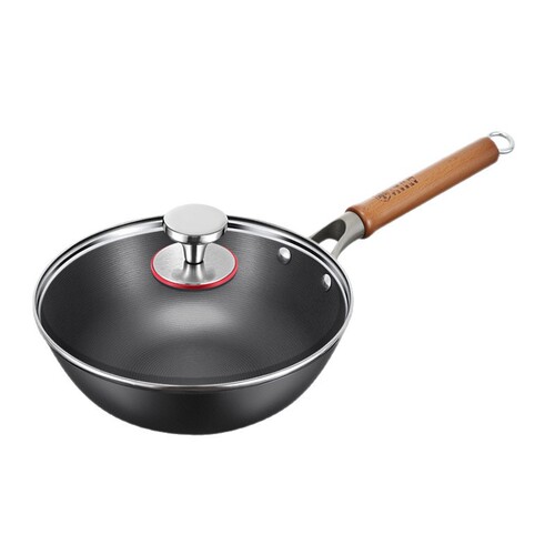 Zhongkang Cast Iron Skillet Small Stir-frying Pan Household 2025 New Model Cast Iron Pan Non-coated Non-stick Electric Stove Stir-frying Pan Flat