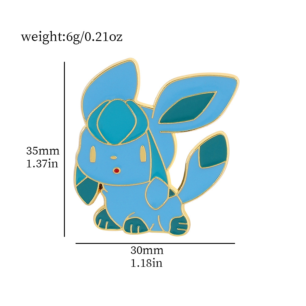 Magia bebé broche Bao Ke Meng metal insignia mascota elfo bolsillo monstruo lindo anime de dibujos animados periférica