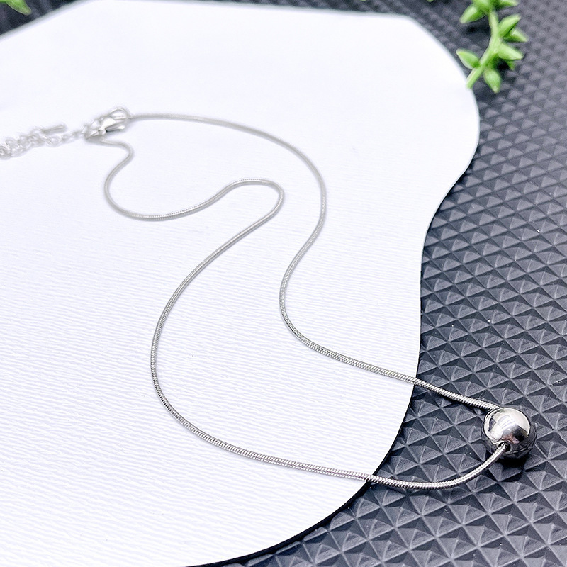Edle Rundballen Kette Aus Edelstahl Für Damen Und Herren_voghion.com