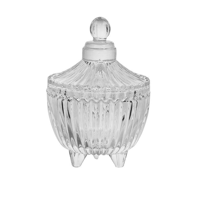 European transparent glass crystal sugar jar candy jar transparent…