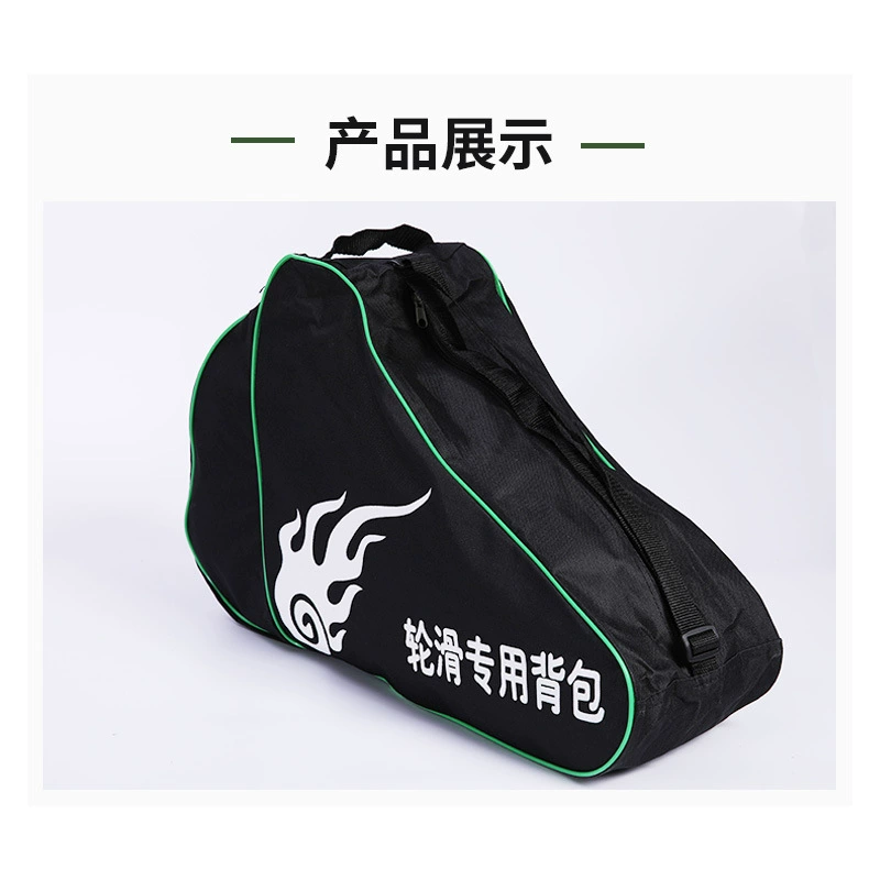 Skates, backpack, handheld one-shoulder bag, black bag accessory for adults for street skating