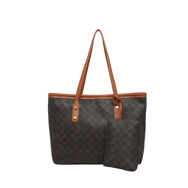 Bolso de mujer en caliente 2026 nuevo bolso retrógrado bolso de hombro de transporte de gran capacidad bolso de dos piezas conjunto image 9