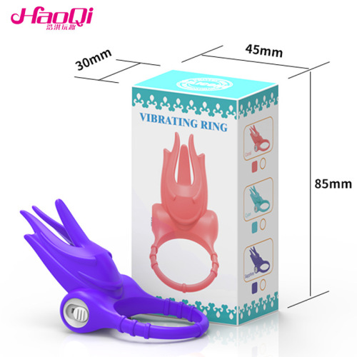 Haoqi fun adult sex toy vibration ring new silicone single frequency vibration ring manufacturer wholesale