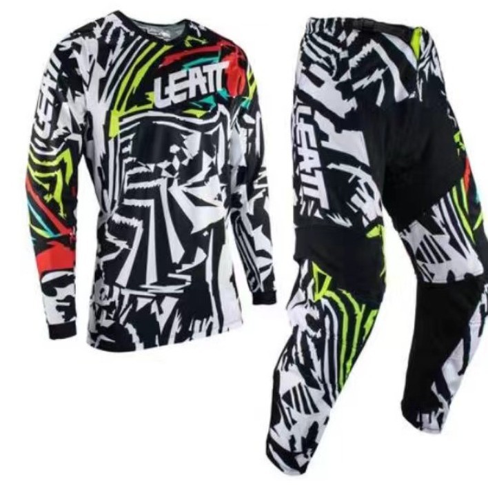 Lte Downhill Clothing Mountain Bike Riding Suit Men's and Women's Set Moisture-Wicking Off-Road Motorcycle Racing Suit