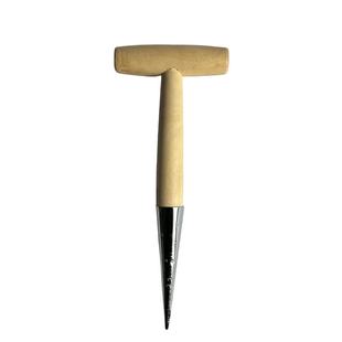 Horticultural drilling device T-type fertilization vegetable seed transfer seedling planting tool wooden handle garden top dressing drilling seeder
