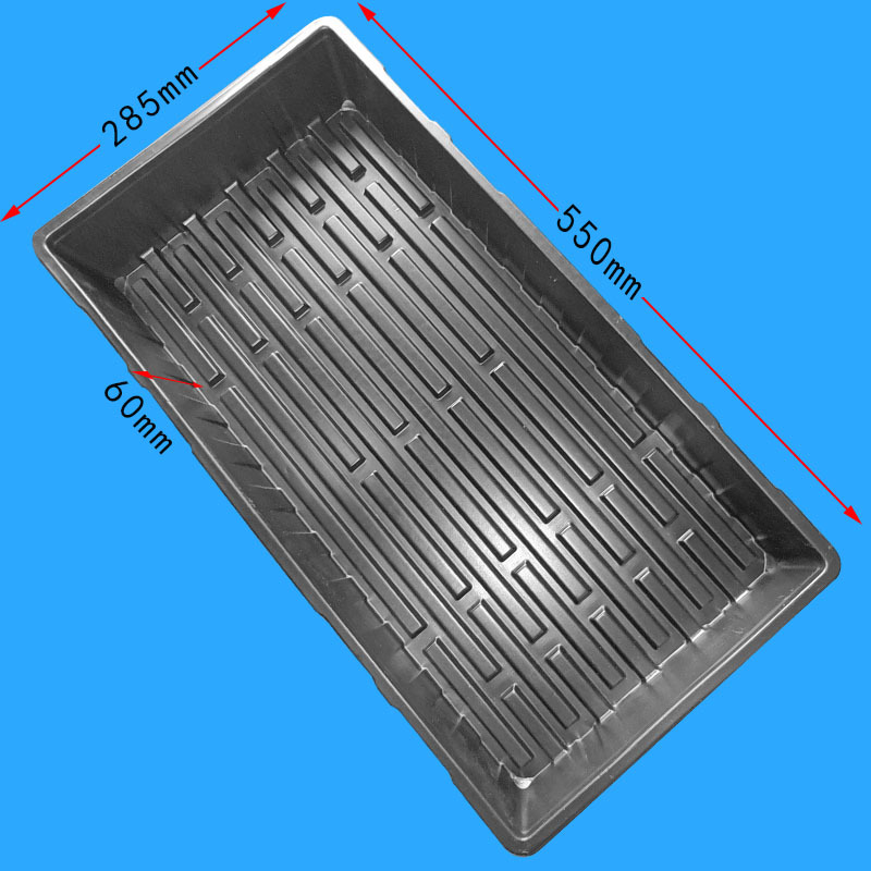 Compre uno gratis bandeja de cultivo de plántulas negras bandeja doméstica profundizar la hidroponía de plántulas cultivadas sin suelo esponja de agujero redondo de vegetales de hoja