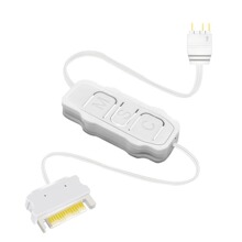 ARGB控制器 5V3针转SATA供电 3pin迷你RGB风扇神光同步调速调色器