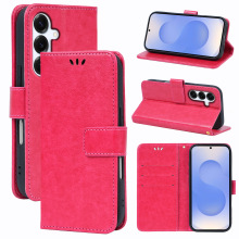 适用三星Galaxy S26手机壳R61疯马纹S22方扣S25皮套S24翻盖S23