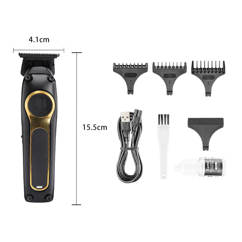 Kemei Kemei cabeza de aceite esculpida KM-2350 cortador de pelo eléctrico sin escobillas cortador de pelo eléctrico especial al por mayor