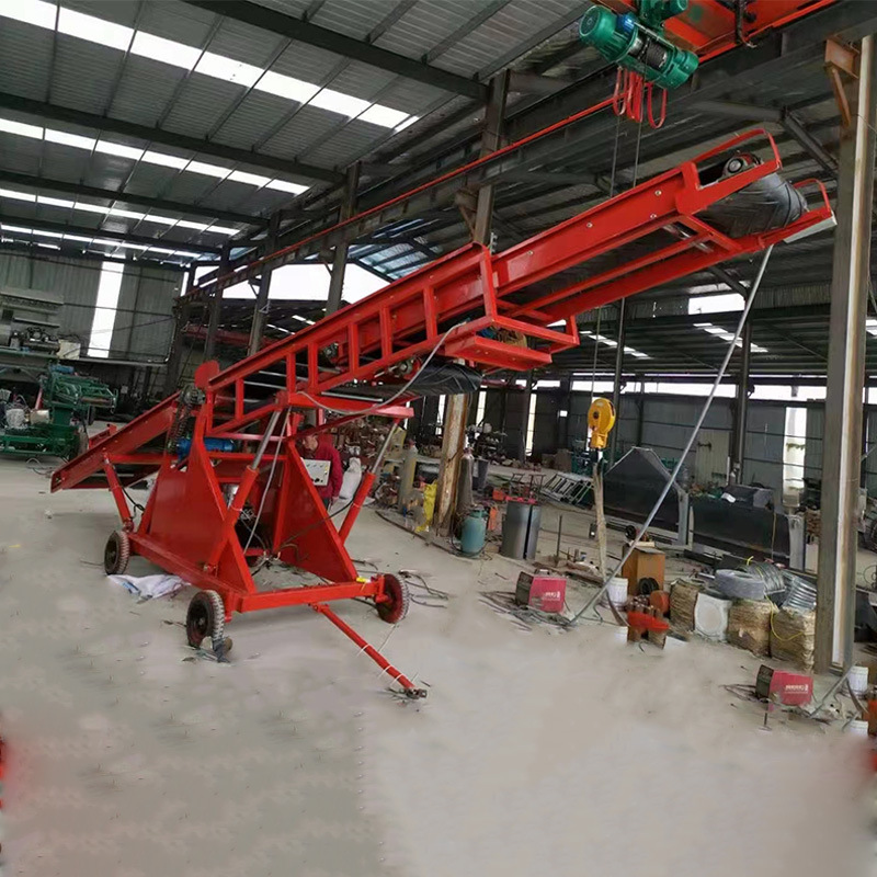 移动升降式皮带输送矿业石料用输送机大倾角尼龙皮带输送机输送带