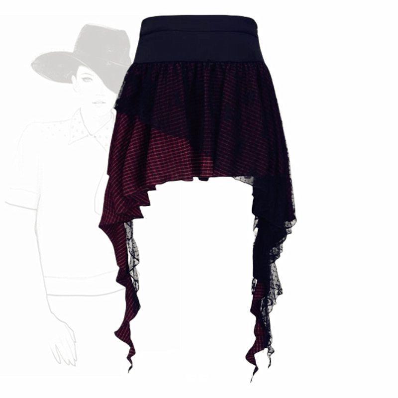 Plaid summer small design skirt