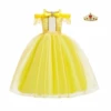 Yellow Aurora Belle Princess Dress + Free Crown