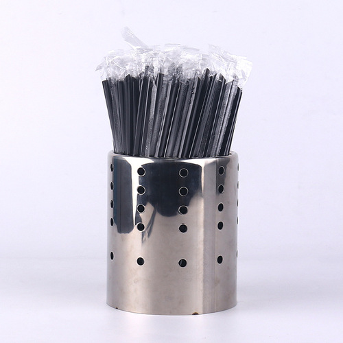 Disposable 100 straws, pearl milk tea thick straws, single packaging, household color transparent plastic large straws
