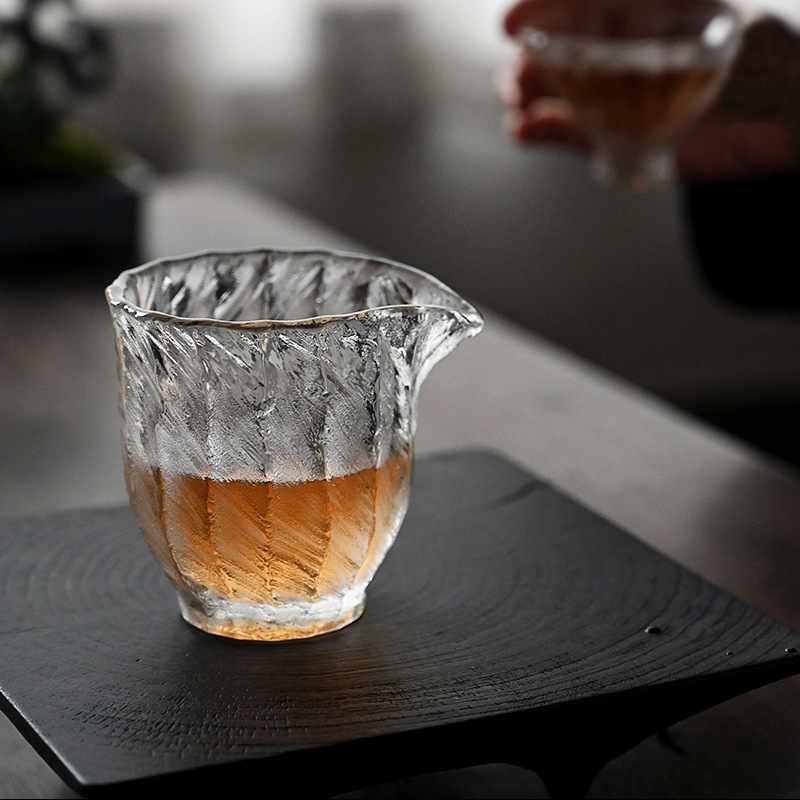 Multi-Art Crystal Pure Handmade Fair Cup Ice Pattern Japanese Style Silent Wind Kung Fu Tea Set Caution Frozen Burning Tea Sea Multi-Art Crystal Pure Handmade Fair Cup Ice Pattern Japanese Style Silent Wind Kung Fu Tea Set Caution Frozen Burning Tea Sea