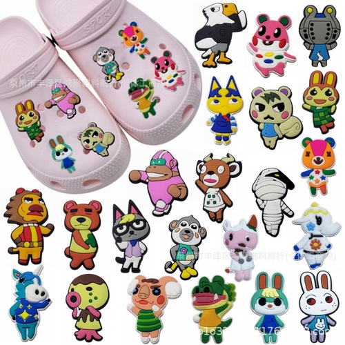 Animal Crossing Shoe Flower Hole Hole Shoes Accessory Decoration DIY Removable Decoration Clip Slippers Shoe Stud Accessory Fastener