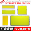 厂家直销COB灯板12V长方形面光源室内台灯车载灯DIY改装10W20W50W|ru
