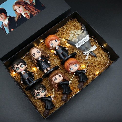 Harry Potter action figure gift doll birthday model Hermione Ron doll toy accessories full set blind box