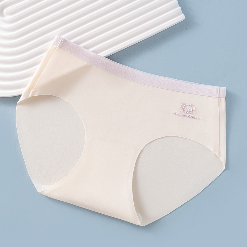 Pantalones cortos de crecimiento sin costuras de seda de hielo fino de verano para niños entrepierna de algodón puro antibacteriano y transpirable niña triángulo refrescante