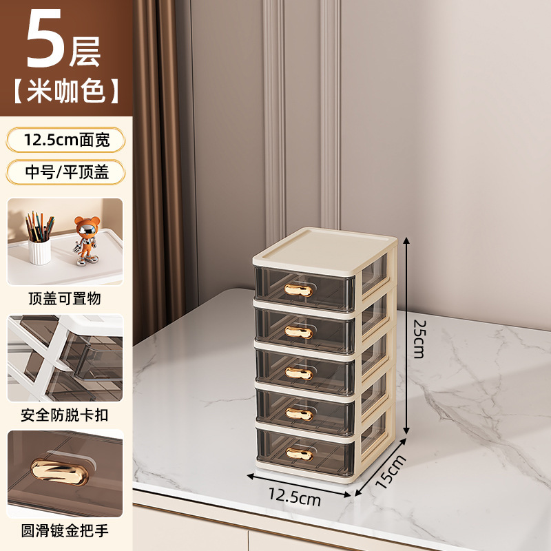 소형 5단 + 평면커버 [커피색 프레임과 검정색 연기]