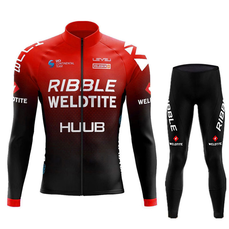 クロスボーダー専用huub騎手服長袖スーツ男性マウンテンバイク自転車服道路騎手装備卸売り