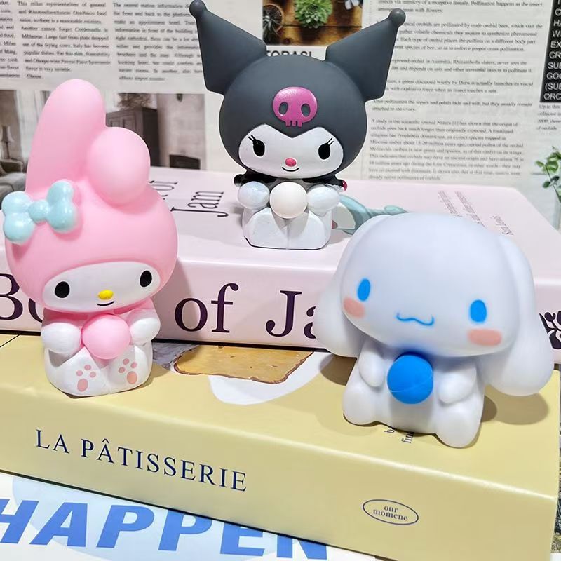Cross-Border Popular Sanrio Squeeze Bubble Stress Relief Toy for Students and Elderly, Stress-Relief Venting Small Doll