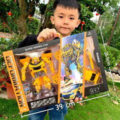 Robot Car Wasp Optimus Warrior Transformation Toy Hand Figure Robot Boy Model Toy Gift Box