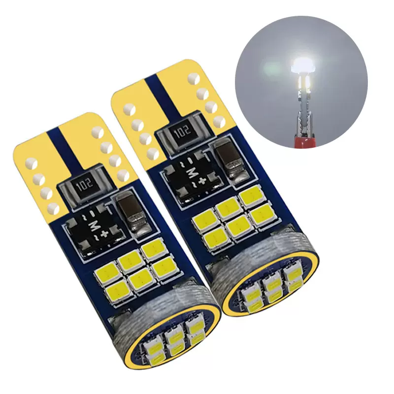 W5W 168 T10 18SMD 2016 12-30V CANBUS解码led车灯汽车牌照灯