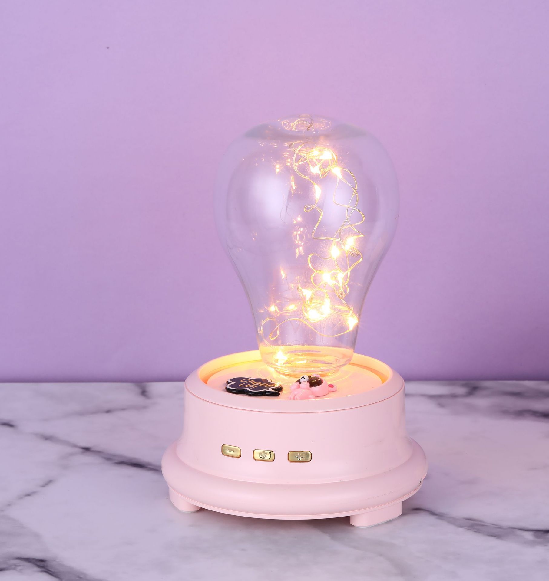 Regalo creativo del hogar Altavoz Bluetooth fantasía música faro qixi amante regalo flor eterna audio