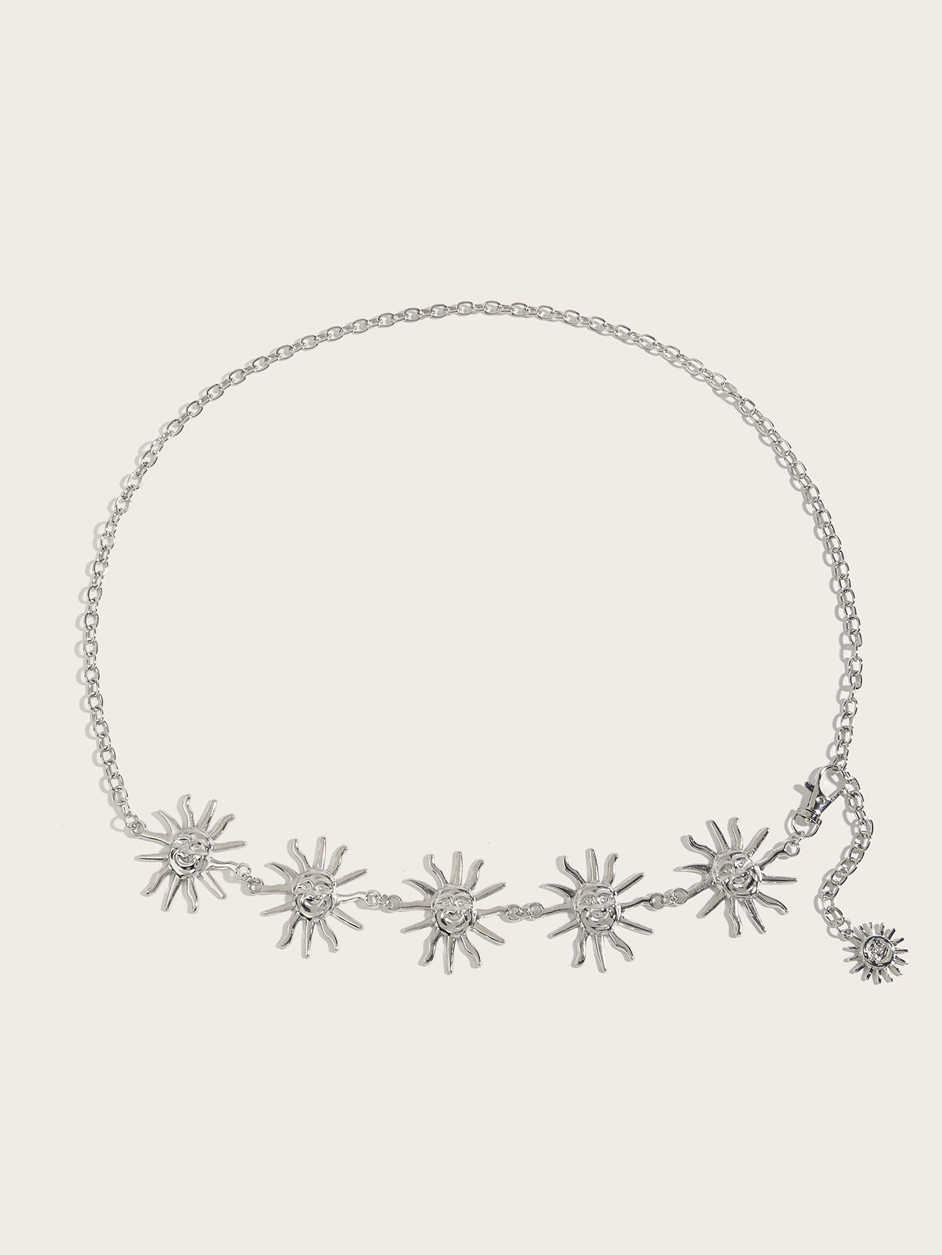 100g Weight Waist Chain Classification Holiday, Beach Occasion Iron Material Sun Pattern Spring&Summer Season Women's Gender Vacation Style Wholesale Jewelry Vacation Sun Iron Waist Chain 16