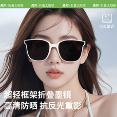2025年新款成人折叠太阳镜大框时尚潮流男女佩戴偏光TR+金属 K888
