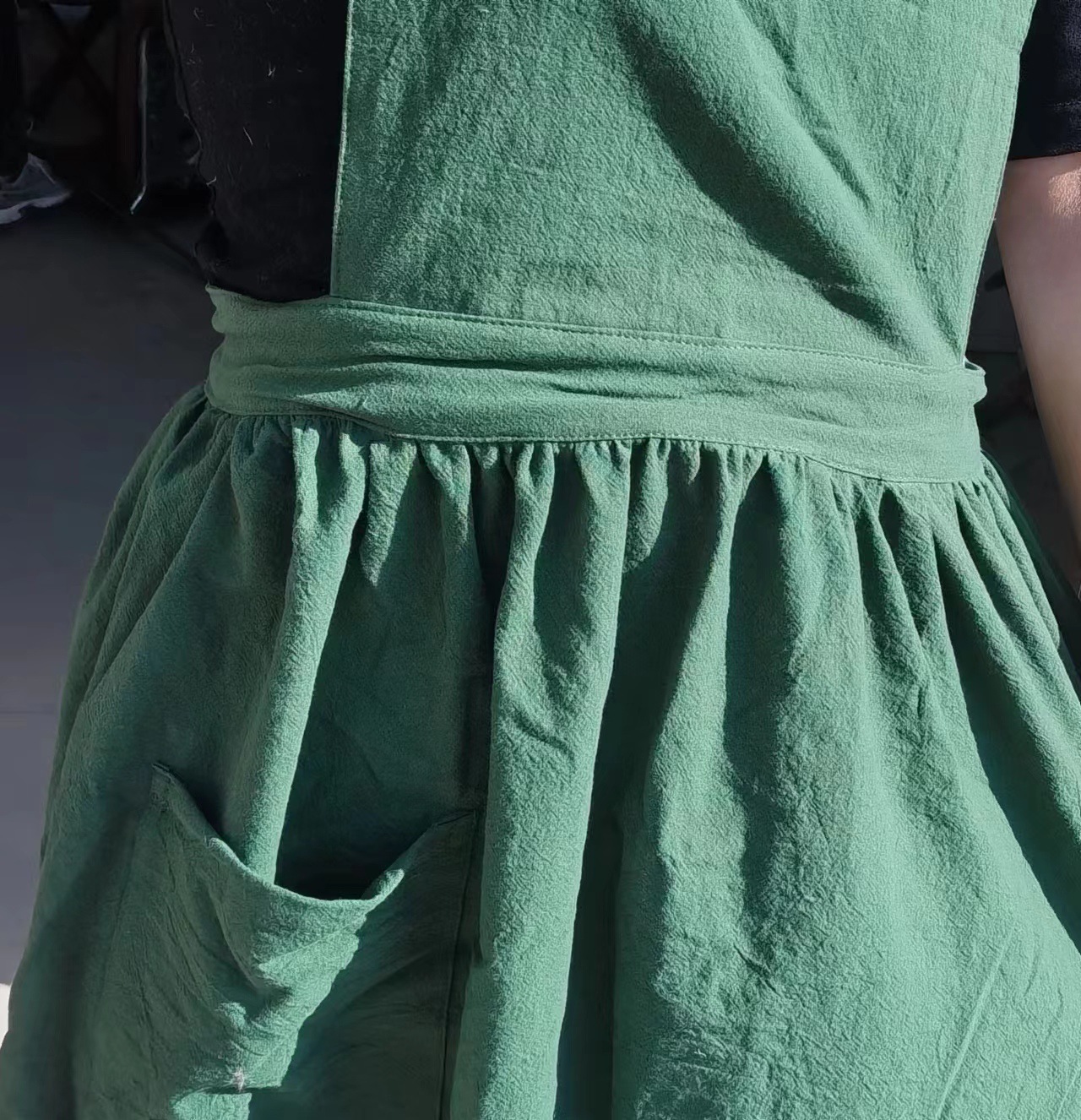 Estilo coreano japonés estilo preppy restaurante barista leche tienda de té floral ropa de trabajo artístico delantal algodón sobretodo delantal