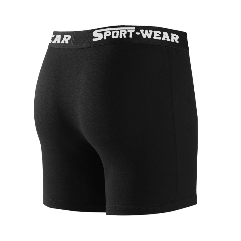 Men's Long Length Mid-Rise Sports Boxer Briefs Anti Chafing Elastic Bestseller Underwear_voghion.com