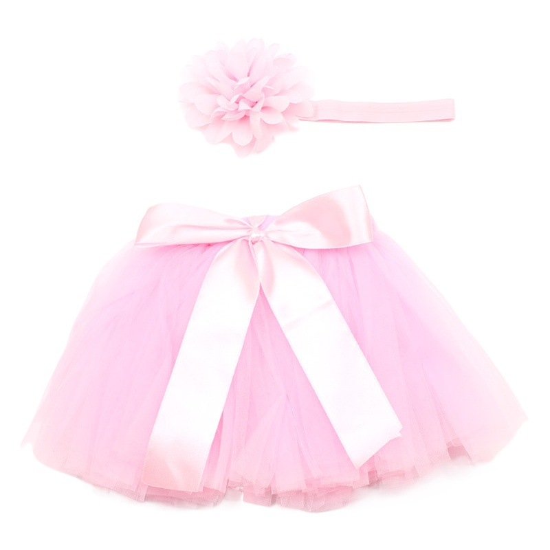 Ropa de los niños del comercio exterior falda hecha a mano niñas fotografía ropa infantil Tutu falda + diadema