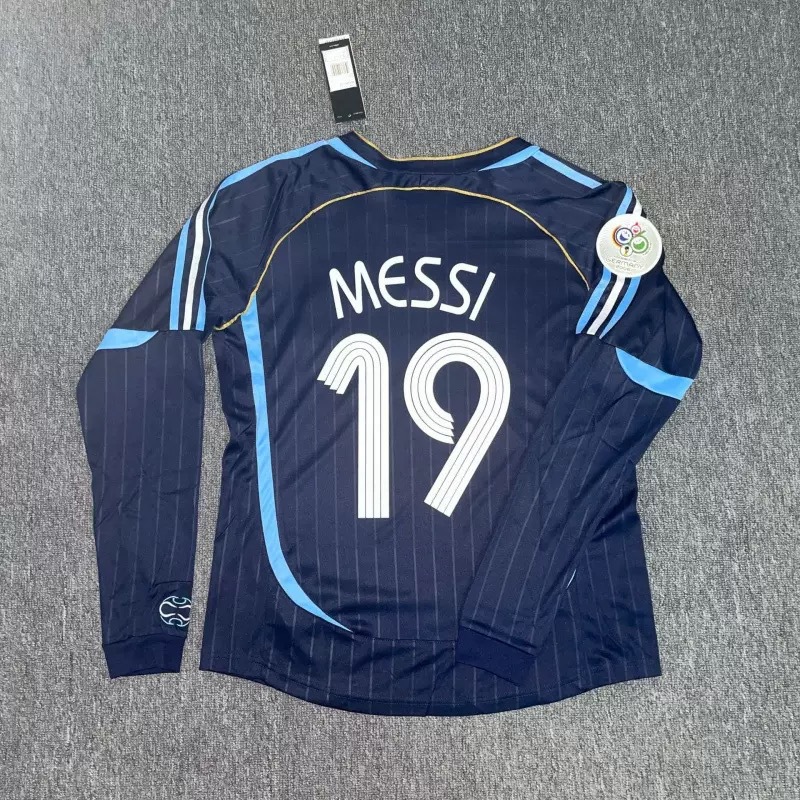 adidas x Argentina Retro 2006 Away Long Sleeve Jersey Navy Blue