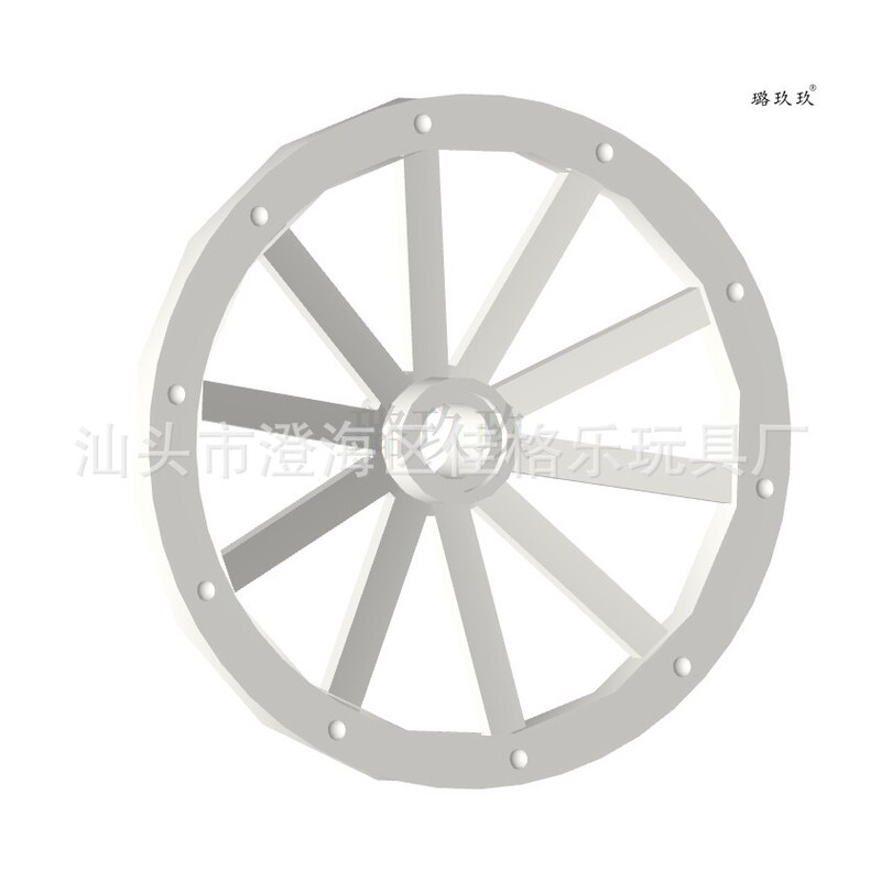 [Minimum Order of 50g] Cross-Border Moc Building Blocks Compatible with High-Quality 33211 Outer Diameter 43 Horse Cart Wheels